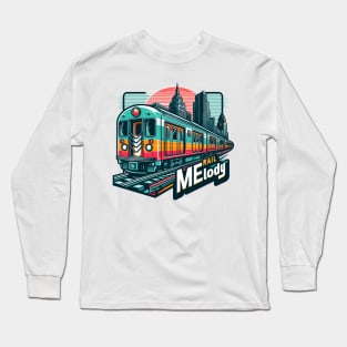 Subway Train, Rail Melody Long Sleeve T-Shirt